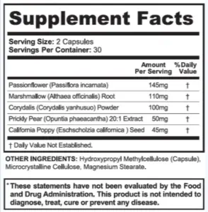 NervEase-Supplement-Facts