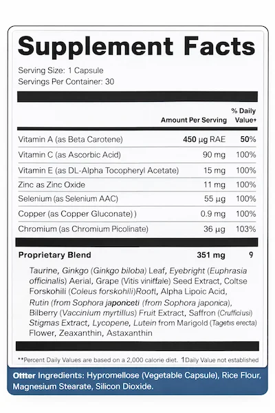 VisiFlora Supplement Facts